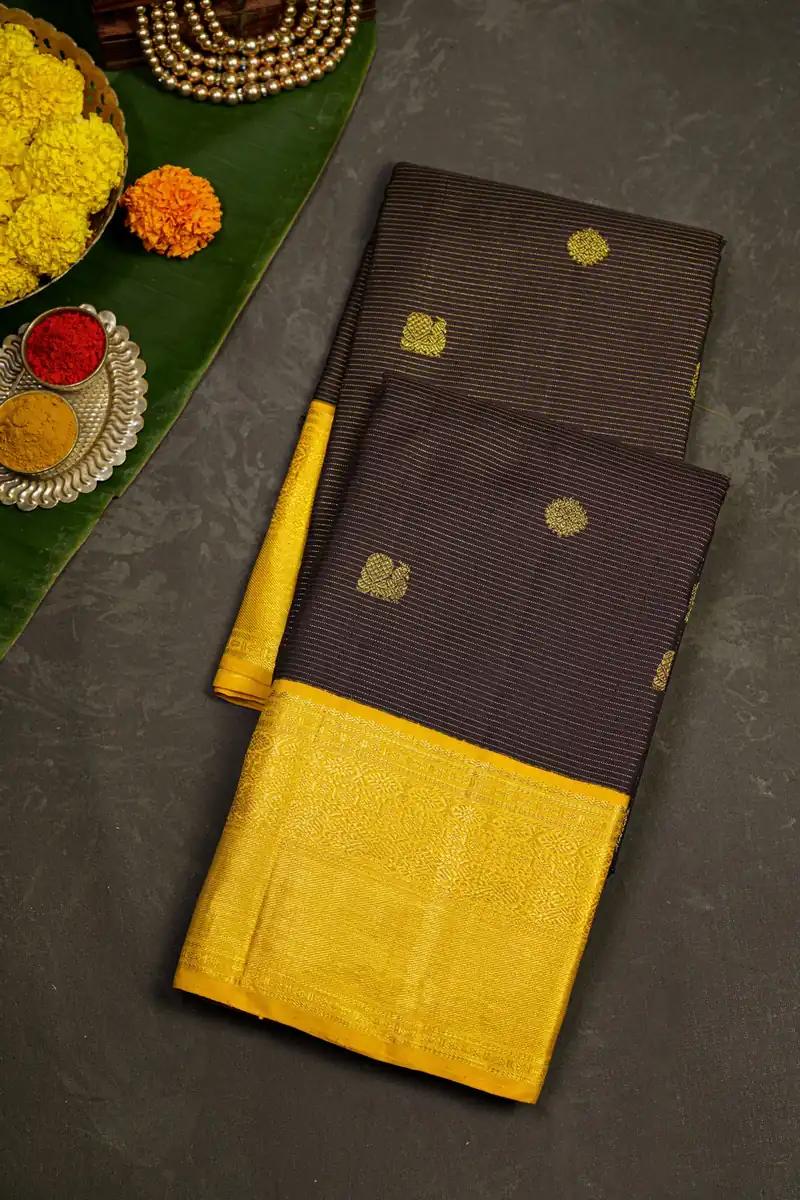 Kanchipuram Silk Black Saree