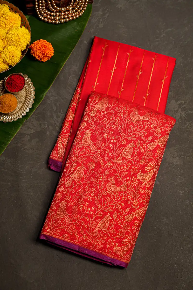 Kanchipuram Silk Red Saree