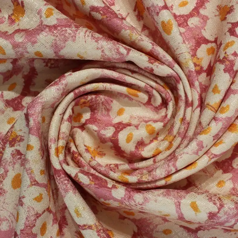 Pink & white flowery print (RT-1203) - 1 MTR